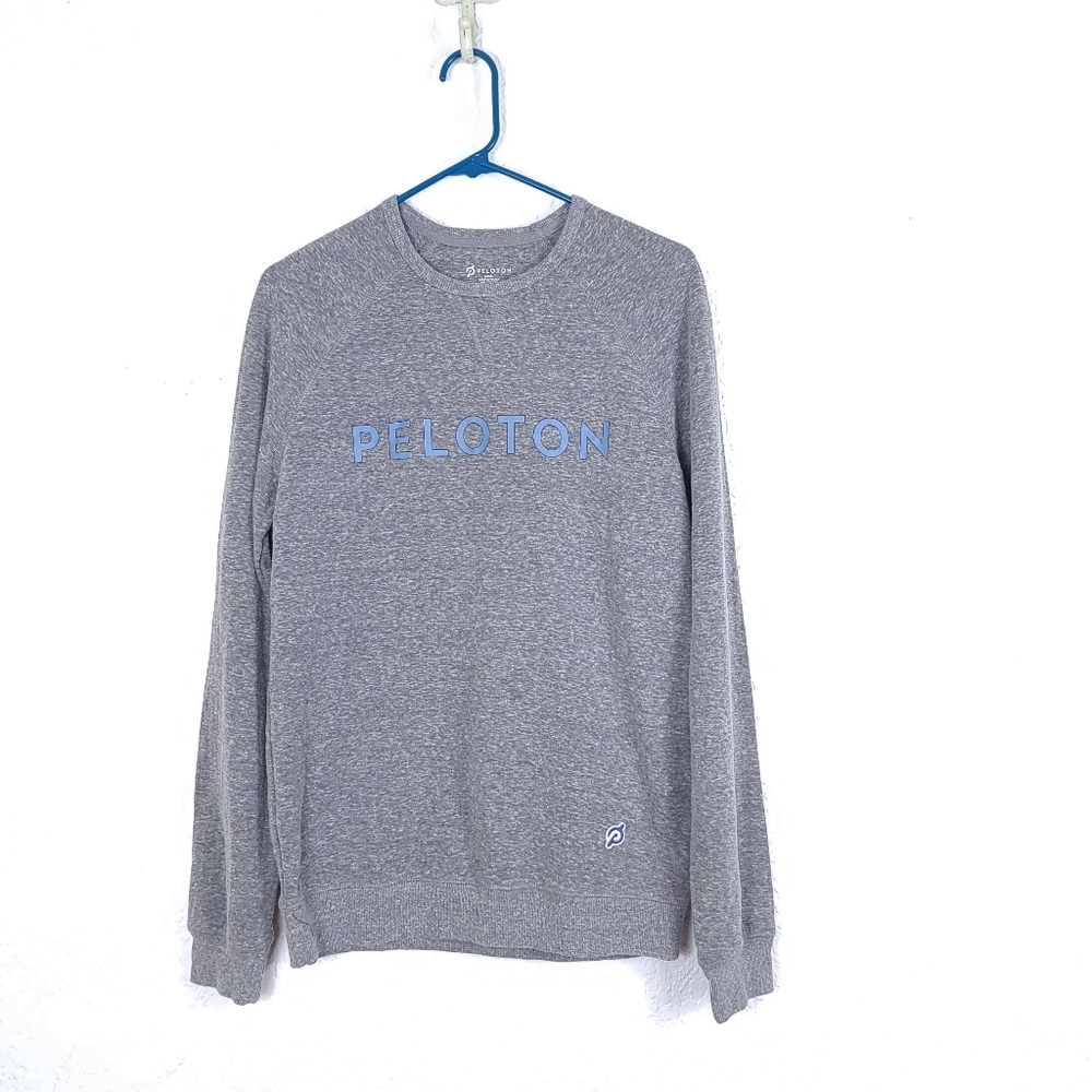 PELOTON Gray Graphic Spell Out Sweatshirt